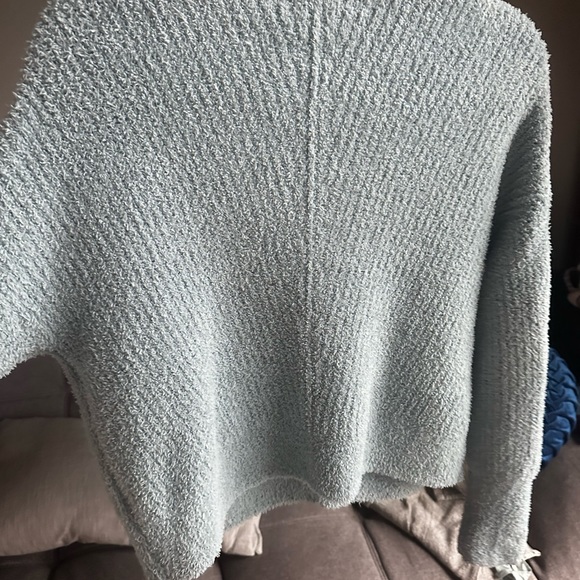 Light Blue V Neck Sweater - Picture 3 of 4